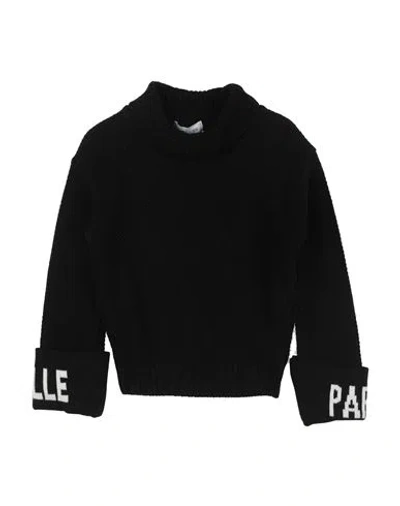 Gaelle Paris Babies' Gaëlle Paris Toddler Boy Turtleneck Black Size 6 Acrylic