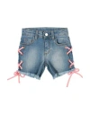 Gaelle Paris Gaëlle Paris Toddler Girl Denim Shorts Blue Size 4 Cotton, Elastane In Blue