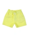 Gaelle Paris Gaëlle Paris Toddler Girl Denim Shorts Pastel Yellow Size 6 Cotton, Elastane In Yellow