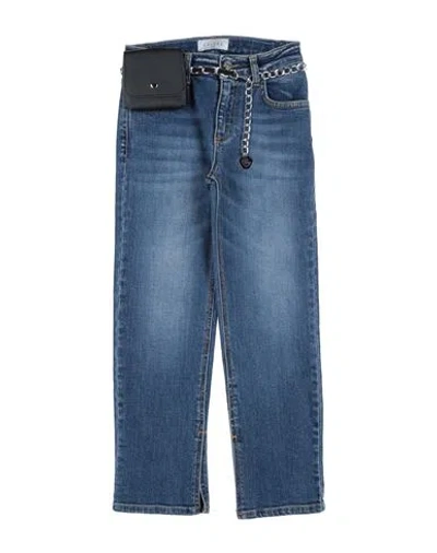 Gaelle Paris Babies' Gaëlle Paris Toddler Girl Jeans Blue Size 6 Cotton, Elastane