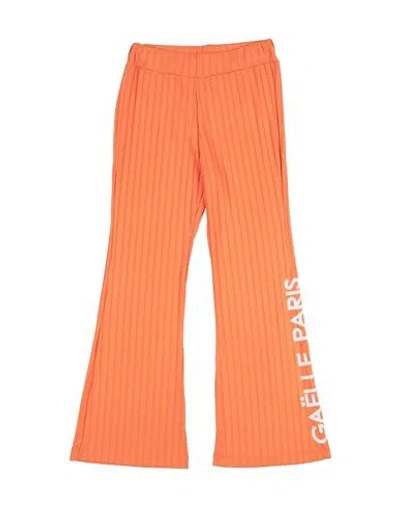 Gaelle Paris Babies' Gaëlle Paris Toddler Girl Pants Orange Size 6 Viscose, Polyester, Elastane