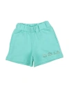 Gaelle Paris Gaëlle Paris Toddler Girl Shorts & Bermuda Shorts Light Green Size 4 Cotton In Blue