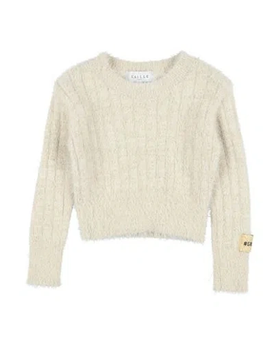 Gaelle Paris Babies' Gaëlle Paris Toddler Girl Sweater Beige Size 4 Polyamide In Neutral