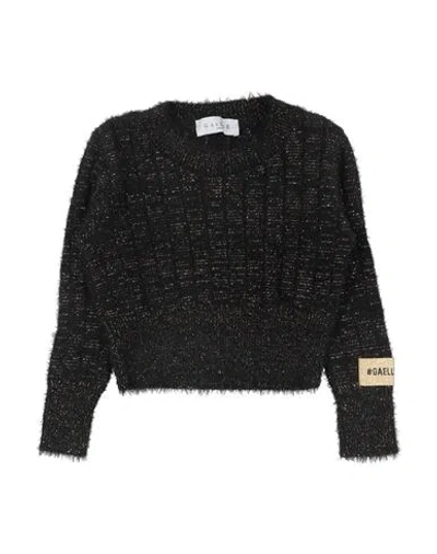 Gaelle Paris Babies' Gaëlle Paris Toddler Girl Sweater Black Size 6 Polyamide