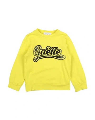 Gaelle Paris Babies' Gaëlle Paris Toddler Girl Sweatshirt Lime Green Size 6 Cotton, Elastane