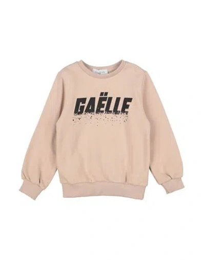 Gaelle Paris Babies' Gaëlle Paris Toddler Girl Sweatshirt Beige Size 6 Cotton In Neutral