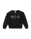 Gaelle Paris Babies' Gaëlle Paris Toddler Girl Sweatshirt Black Size 6 Cotton, Elastane