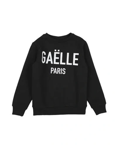 Gaelle Paris Babies' Gaëlle Paris Toddler Girl Sweatshirt Black Size 6 Cotton, Polyester