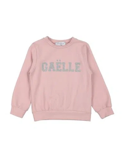 Gaelle Paris Babies' Gaëlle Paris Toddler Girl Sweatshirt Blush Size 6 Cotton, Elastane In Pink