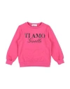 Gaelle Paris Babies' Gaëlle Paris Toddler Girl Sweatshirt Fuchsia Size 4 Cotton, Elastane In Pink