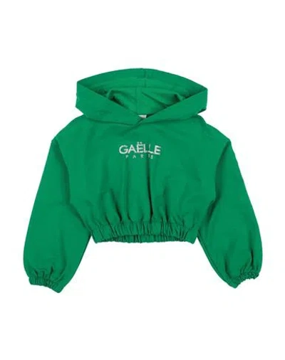 Gaelle Paris Babies' Gaëlle Paris Toddler Girl Sweatshirt Green Size 6 Cotton, Elastane