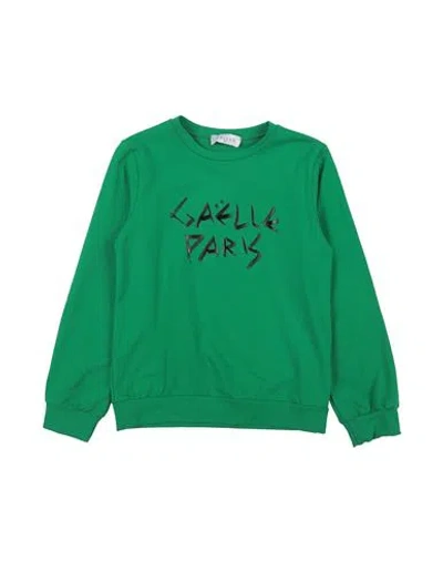 Gaelle Paris Babies' Gaëlle Paris Toddler Girl Sweatshirt Green Size 4 Cotton, Elastane