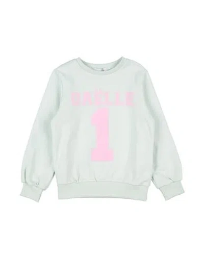 Gaelle Paris Babies' Gaëlle Paris Toddler Girl Sweatshirt Light Green Size 6 Cotton In Gray
