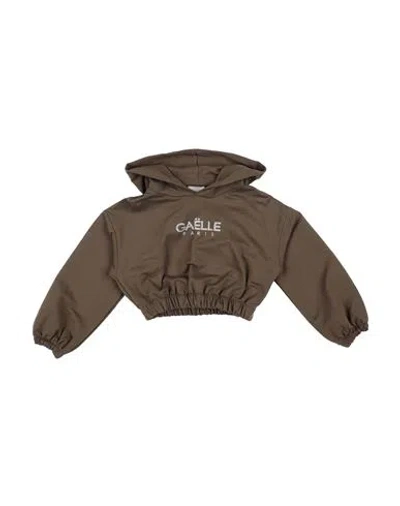 Gaelle Paris Babies' Gaëlle Paris Toddler Girl Sweatshirt Military Green Size 6 Cotton, Elastane