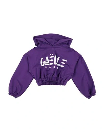Gaelle Paris Babies' Gaëlle Paris Toddler Girl Sweatshirt Purple Size 6 Cotton, Elastane