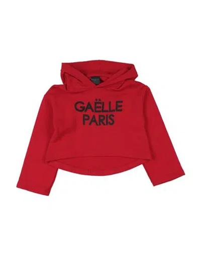 Gaelle Paris Babies' Gaëlle Paris Toddler Girl Sweatshirt Red Size 6 Cotton In Burgundy