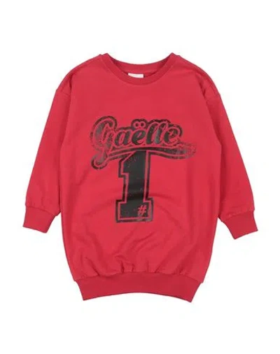 Gaelle Paris Babies' Gaëlle Paris Toddler Girl Sweatshirt Red Size 6 Cotton, Elastane