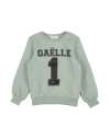 Gaelle Paris Babies' Gaëlle Paris Toddler Girl Sweatshirt Sage Green Size 6 Cotton