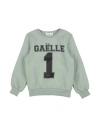 Gaelle Paris Gaëlle Paris Toddler Girl Sweatshirt Sage Green Size 6 Cotton In Sage Green