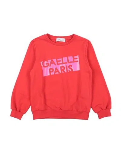 Gaelle Paris Babies' Gaëlle Paris Toddler Girl Sweatshirt Tomato Red Size 6 Cotton, Elastane