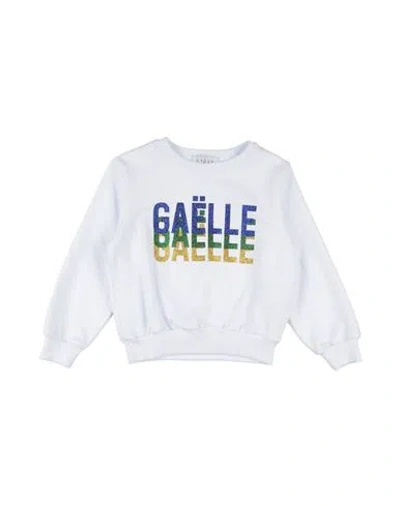 Gaelle Paris Babies' Gaëlle Paris Toddler Girl Sweatshirt White Size 4 Cotton, Elastane