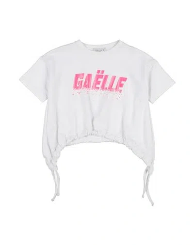 Gaelle Paris Babies' Gaëlle Paris Toddler Girl Sweatshirt White Size 4 Cotton, Elastane