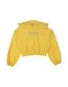 Gaelle Paris Babies' Gaëlle Paris Toddler Girl Sweatshirt Yellow Size 6 Cotton, Elastane