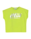 Gaelle Paris Babies' Gaëlle Paris Toddler Girl T-shirt Acid Green Size 6 Cotton, Elastane