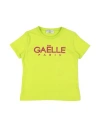 Gaelle Paris Babies' Gaëlle Paris Toddler Girl T-shirt Acid Green Size 6 Cotton, Elastane