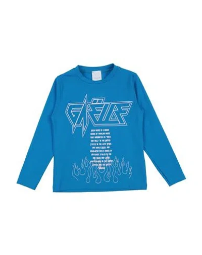 Gaelle Paris Babies' Gaëlle Paris Toddler Girl T-shirt Azure Size 6 Cotton, Elastane In Blue