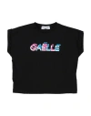 Gaelle Paris Babies' Gaëlle Paris Toddler Girl T-shirt Black Size 6 Cotton, Elastane