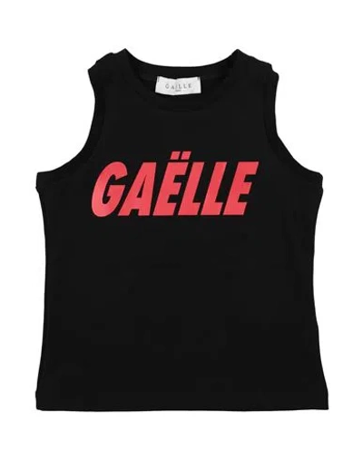 Gaelle Paris Babies' Gaëlle Paris Toddler Girl T-shirt Black Size 6 Cotton, Elastane