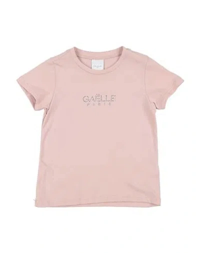 Gaelle Paris Babies' Gaëlle Paris Toddler Girl T-shirt Blush Size 6 Cotton In Pink