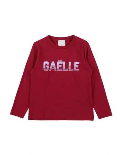 Gaelle Paris Babies' Gaëlle Paris Toddler Girl T-shirt Brick Size 6 Cotton, Elastane In Red
