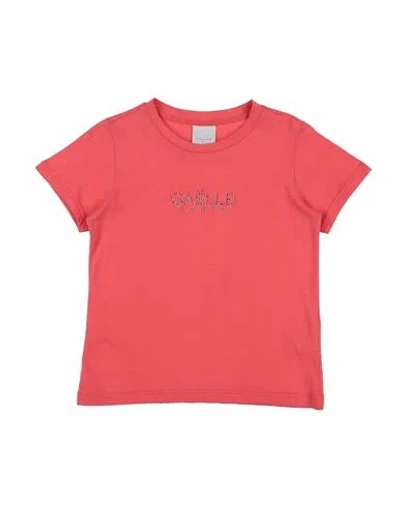 Gaelle Paris Babies' Gaëlle Paris Toddler Girl T-shirt Coral Size 6 Cotton In Red