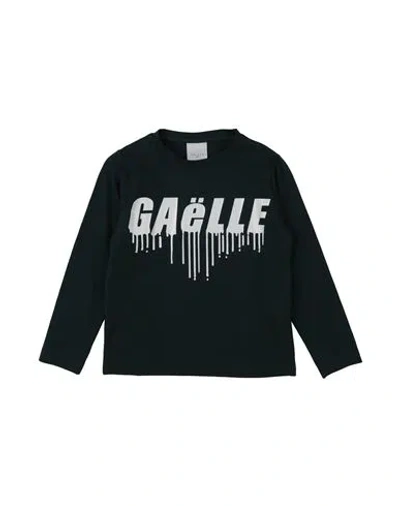 Gaelle Paris Babies' Gaëlle Paris Toddler Girl T-shirt Dark Green Size 6 Cotton, Elastane