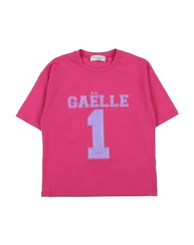 Gaelle Paris Babies' Gaëlle Paris Toddler Girl T-shirt Fuchsia Size 6 Cotton, Elastane In Pink