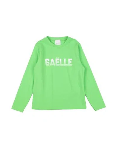 Gaelle Paris Babies' Gaëlle Paris Toddler Girl T-shirt Green Size 4 Cotton, Elastane