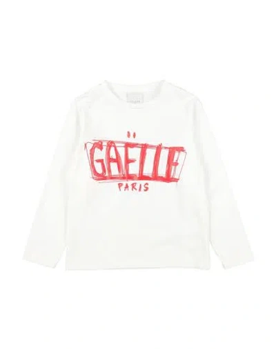 Gaelle Paris Babies' Gaëlle Paris Toddler Girl T-shirt Ivory Size 6 Cotton, Elastane In White