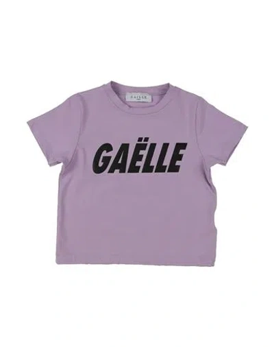 Gaelle Paris Babies' Gaëlle Paris Toddler Girl T-shirt Lilac Size 6 Cotton, Elastane In Purple