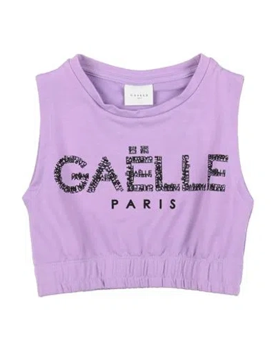 Gaelle Paris Babies' Gaëlle Paris Toddler Girl T-shirt Lilac Size 6 Cotton, Elastane In Purple