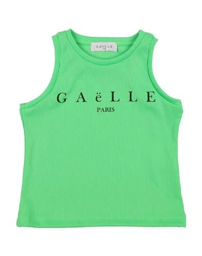 Gaelle Paris Babies' Gaëlle Paris Toddler Girl T-shirt Lime Green Size 6 Cotton, Elastane