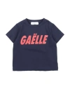 Gaelle Paris Babies' Gaëlle Paris Toddler Girl T-shirt Midnight Blue Size 4 Cotton, Elastane