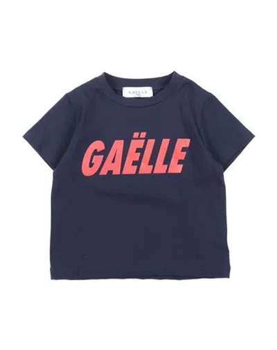 Gaelle Paris Babies' Gaëlle Paris Toddler Girl T-shirt Midnight Blue Size 4 Cotton, Elastane