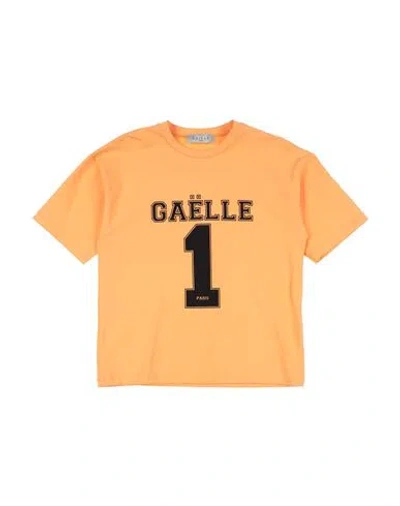 Gaelle Paris Babies' Gaëlle Paris Toddler Girl T-shirt Orange Size 6 Cotton, Elastane