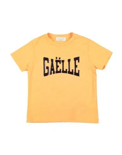 Gaelle Paris Babies' Gaëlle Paris Toddler Girl T-shirt Orange Size 6 Cotton, Elastane