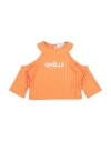 Gaelle Paris Gaëlle Paris Toddler Girl T-shirt Orange Size 6 Viscose, Polyester, Elastane In Orange