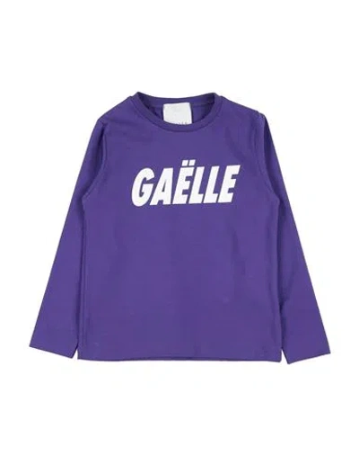 Gaelle Paris Babies' Gaëlle Paris Toddler Girl T-shirt Purple Size 6 Cotton, Elastane