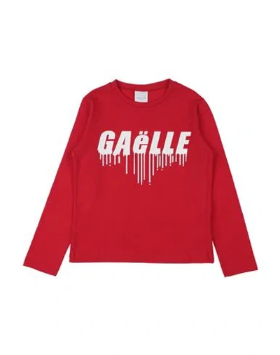 Gaelle Paris Babies' Gaëlle Paris Toddler Girl T-shirt Red Size 6 Cotton, Elastane