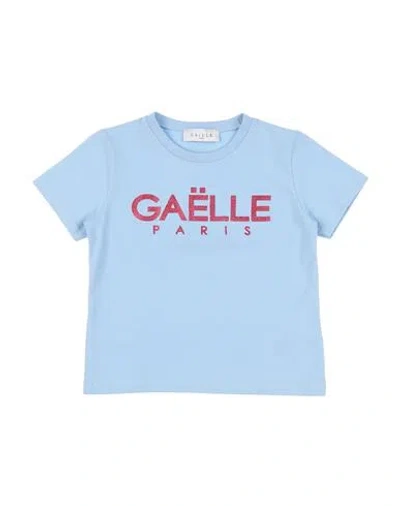 Gaelle Paris Babies' Gaëlle Paris Toddler Girl T-shirt Sky Blue Size 6 Cotton, Elastane